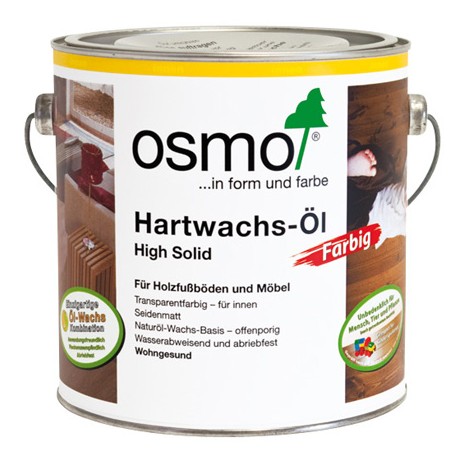 Масло Osmo з твердим воском КОЛЬОРОВЕ HARTWACHS-ÖL FARBIG, 2,5л