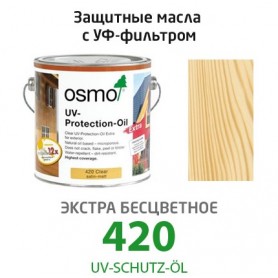 Захисне масло Osmo з УФ-фільтром UV-SCHUTZ-ÖL, безбарвний 420, 2,5л