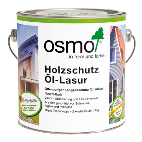 Захисна блакить Osmo для деревини HOLZSCHUTZ-LASUR, 2,5л
