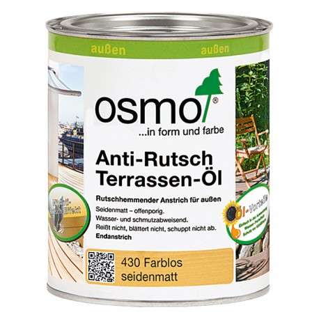 Масло для террас  Osmo с антискользящим эффектом  ANTI-RUTSCH TERRASSEN-ÖL,  2,5л